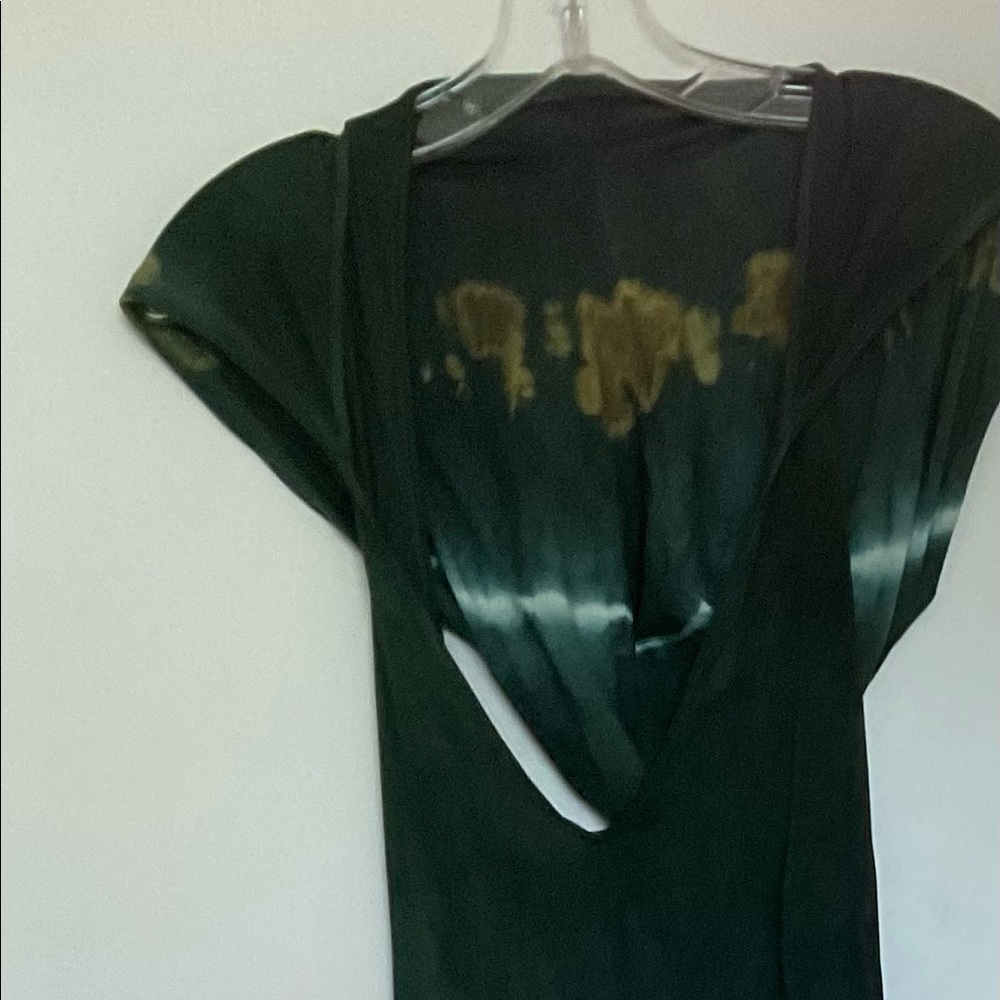 Tie dyed, hooded jumpsuit